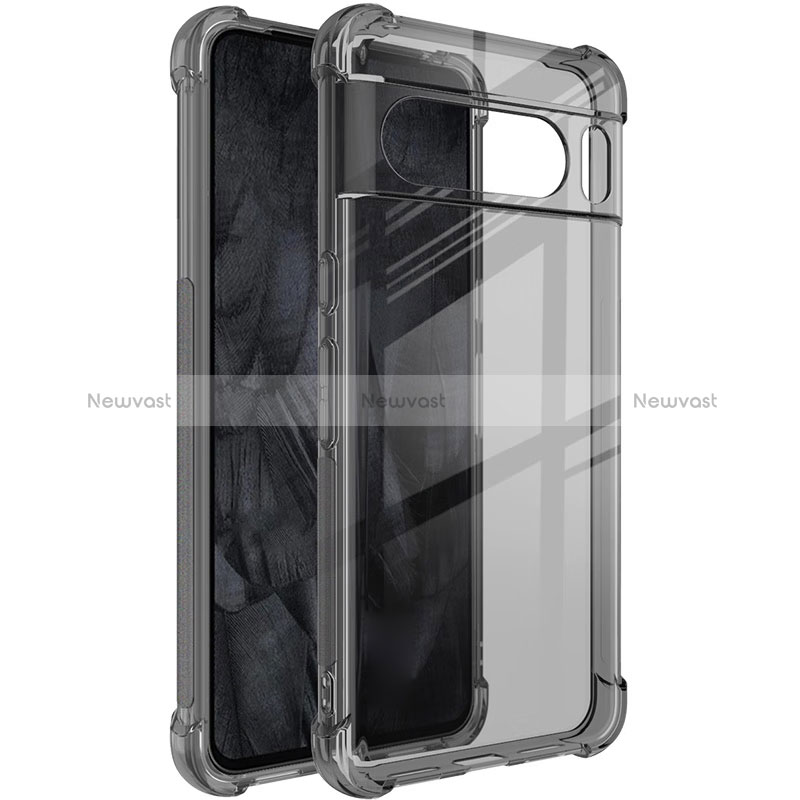 Ultra-thin Transparent TPU Soft Case Cover H03 for Google Pixel 8 Pro 5G Gray