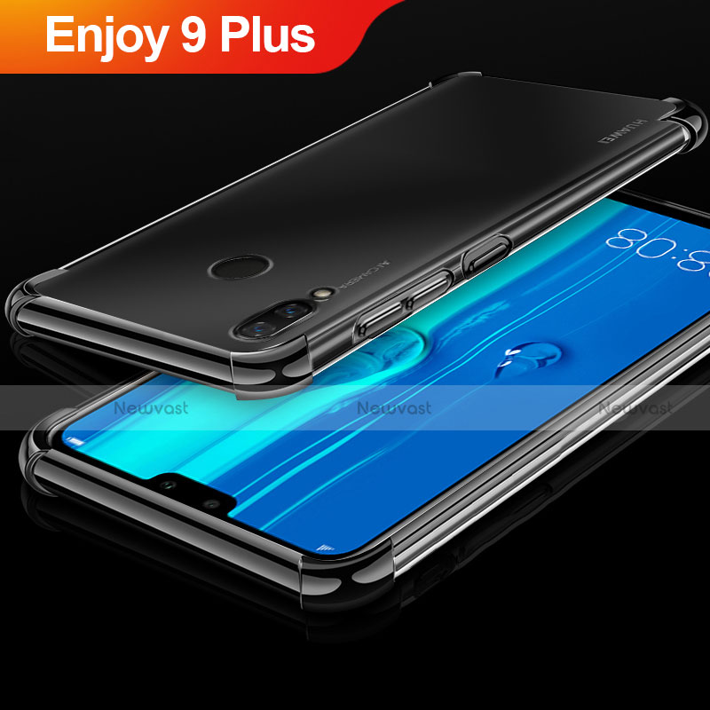 Ultra-thin Transparent TPU Soft Case Cover H03 for Huawei Enjoy 9 Plus Black