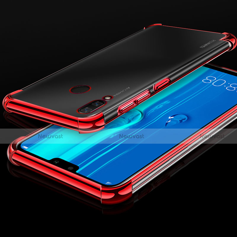 Ultra-thin Transparent TPU Soft Case Cover H03 for Huawei Enjoy 9 Plus Red