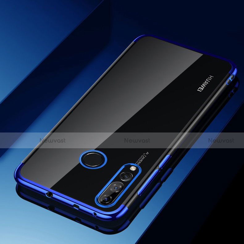 Ultra-thin Transparent TPU Soft Case Cover H03 for Huawei Honor 20E Blue