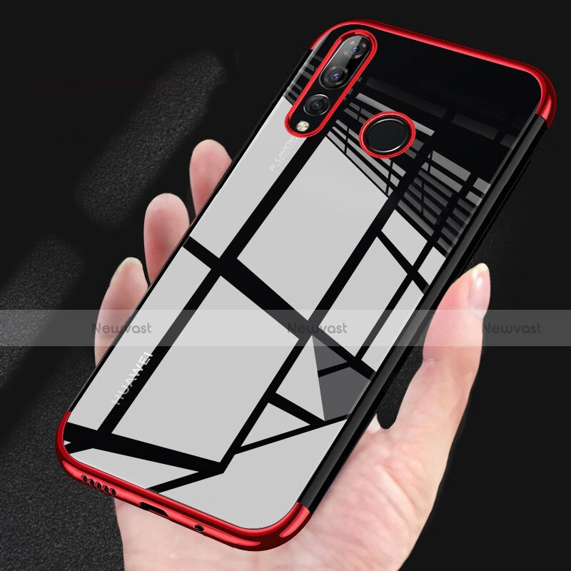 Ultra-thin Transparent TPU Soft Case Cover H03 for Huawei Honor 20i Red