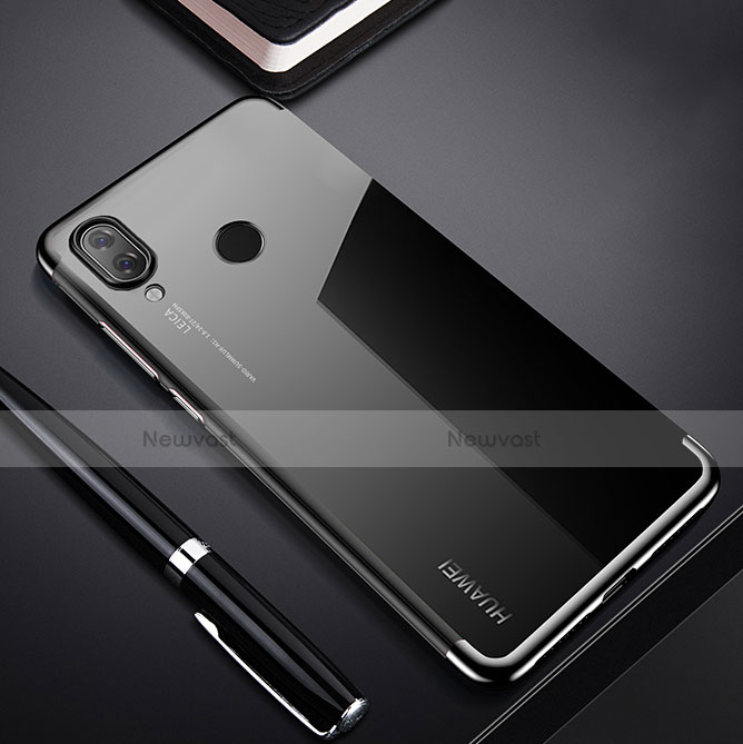 Ultra-thin Transparent TPU Soft Case Cover H03 for Huawei P Smart+ Plus Black