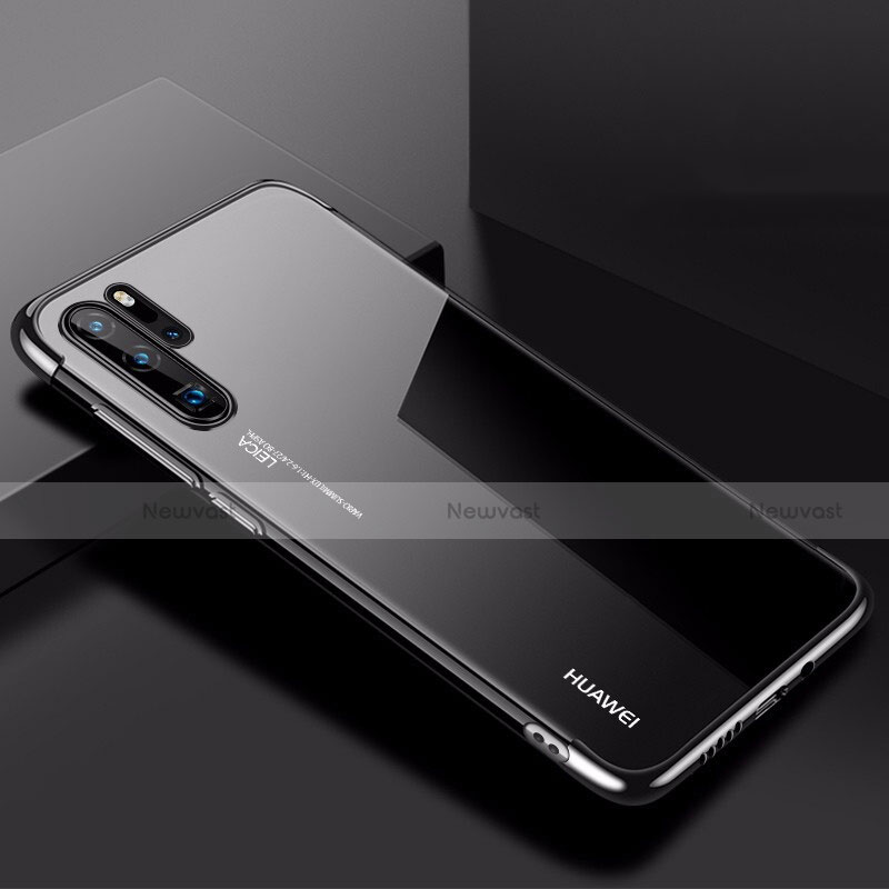 Ultra-thin Transparent TPU Soft Case Cover H03 for Huawei P30 Pro Black