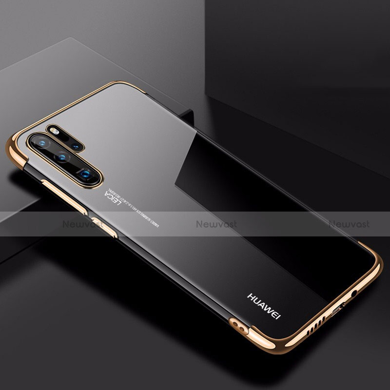 Ultra-thin Transparent TPU Soft Case Cover H03 for Huawei P30 Pro Gold