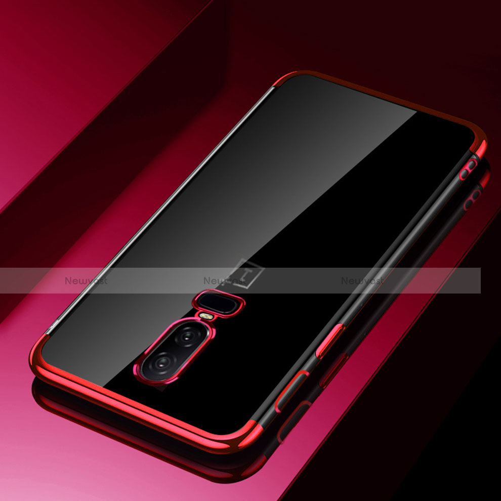 Ultra-thin Transparent TPU Soft Case Cover H03 for OnePlus 6