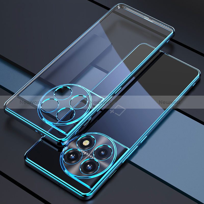 Ultra-thin Transparent TPU Soft Case Cover H03 for OnePlus Ace 2 Pro 5G Blue