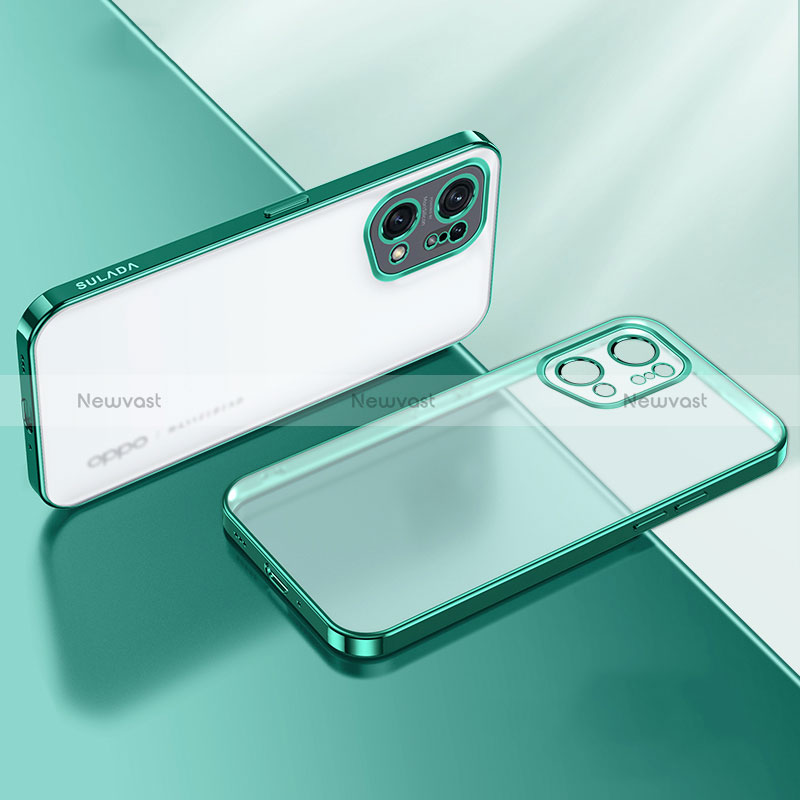 Ultra-thin Transparent TPU Soft Case Cover H03 for Oppo Find X5 5G