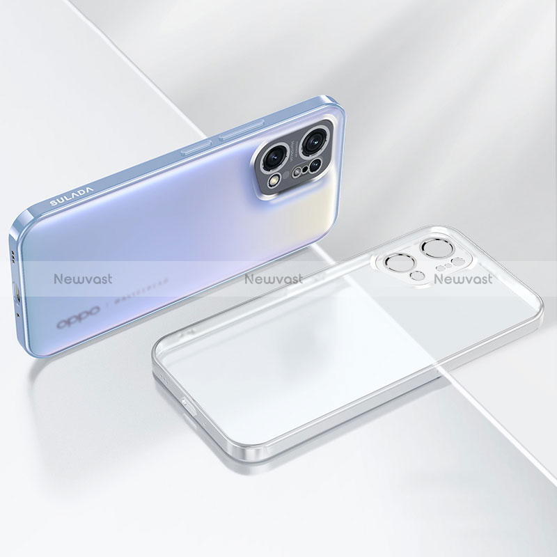 Ultra-thin Transparent TPU Soft Case Cover H03 for Oppo Find X5 5G