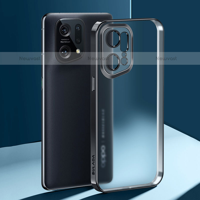 Ultra-thin Transparent TPU Soft Case Cover H03 for Oppo Find X5 Pro 5G