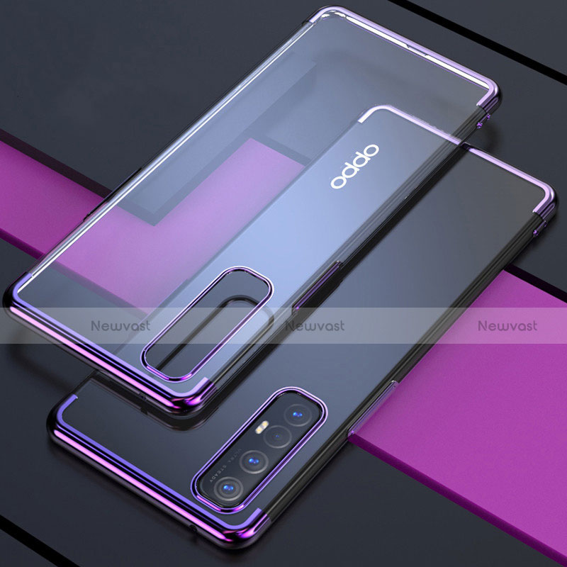 Ultra-thin Transparent TPU Soft Case Cover H03 for Oppo Reno3 Pro