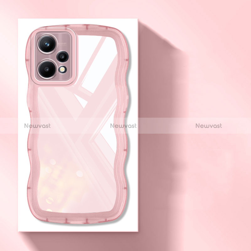 Ultra-thin Transparent TPU Soft Case Cover H03 for Realme 9 4G Pink