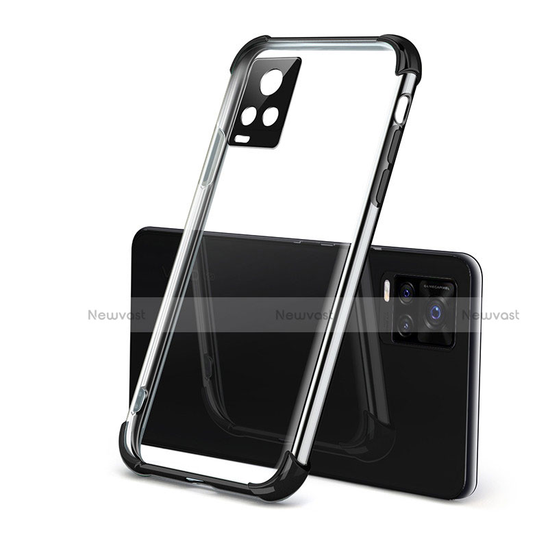 Ultra-thin Transparent TPU Soft Case Cover H03 for Vivo V20 Pro 5G Black