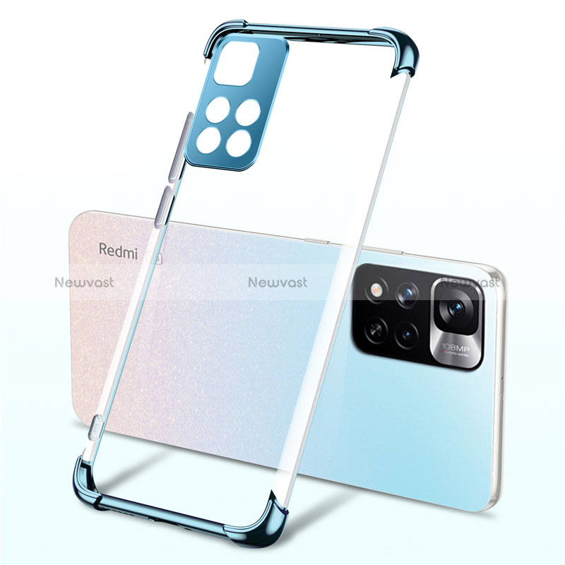 Ultra-thin Transparent TPU Soft Case Cover H03 for Xiaomi Mi 11i 5G (2022) Blue