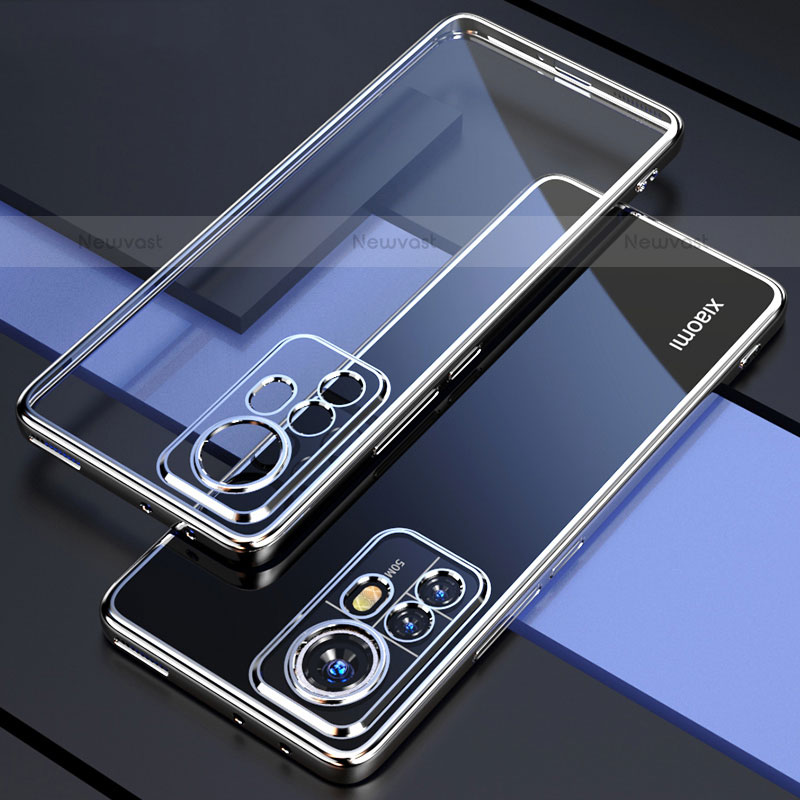 Ultra-thin Transparent TPU Soft Case Cover H03 for Xiaomi Mi 12S 5G Silver