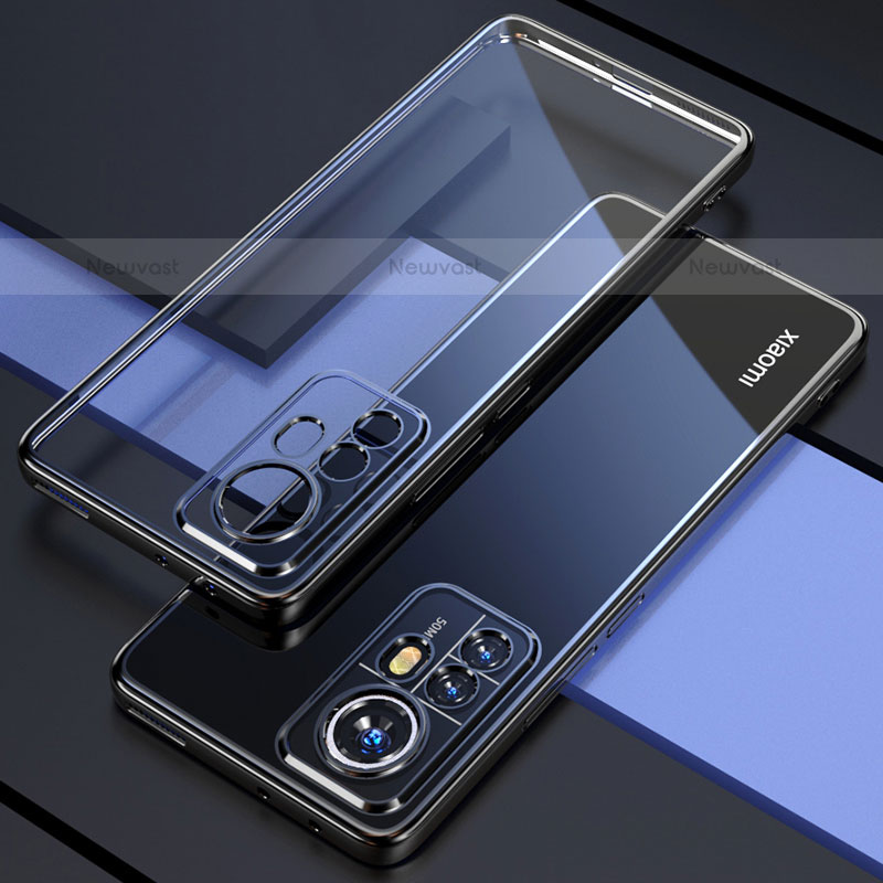 Ultra-thin Transparent TPU Soft Case Cover H03 for Xiaomi Mi 12S Pro 5G Black