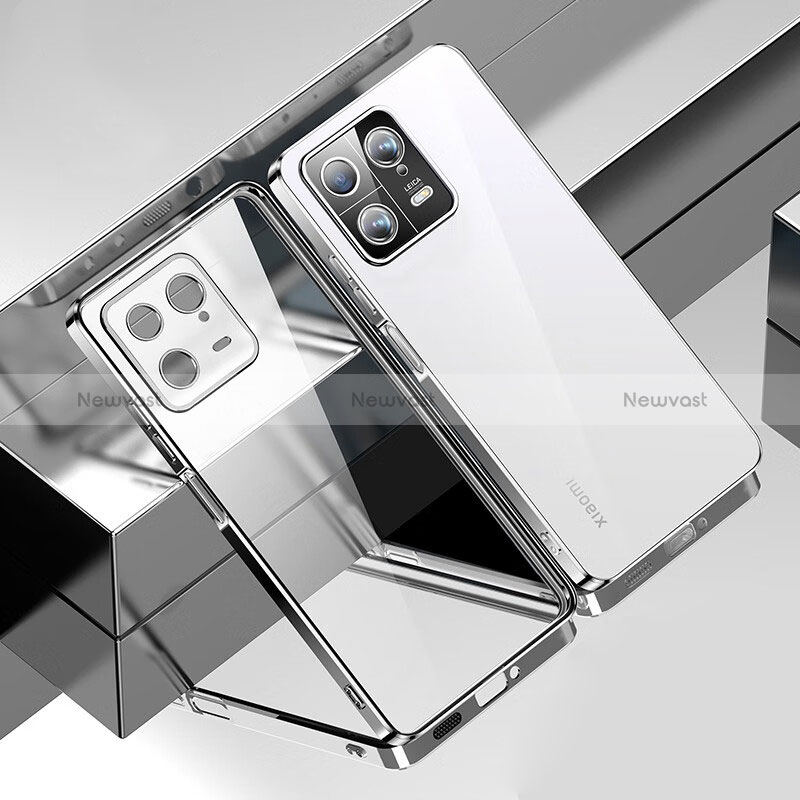 Ultra-thin Transparent TPU Soft Case Cover H03 for Xiaomi Mi 13 5G Silver