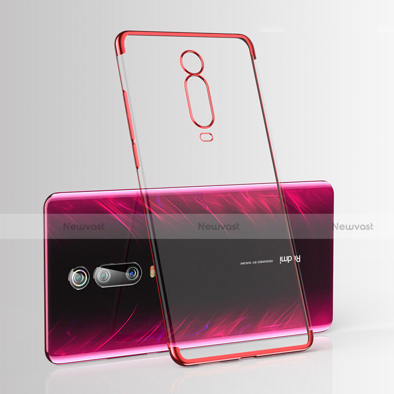 Ultra-thin Transparent TPU Soft Case Cover H03 for Xiaomi Mi 9T Red