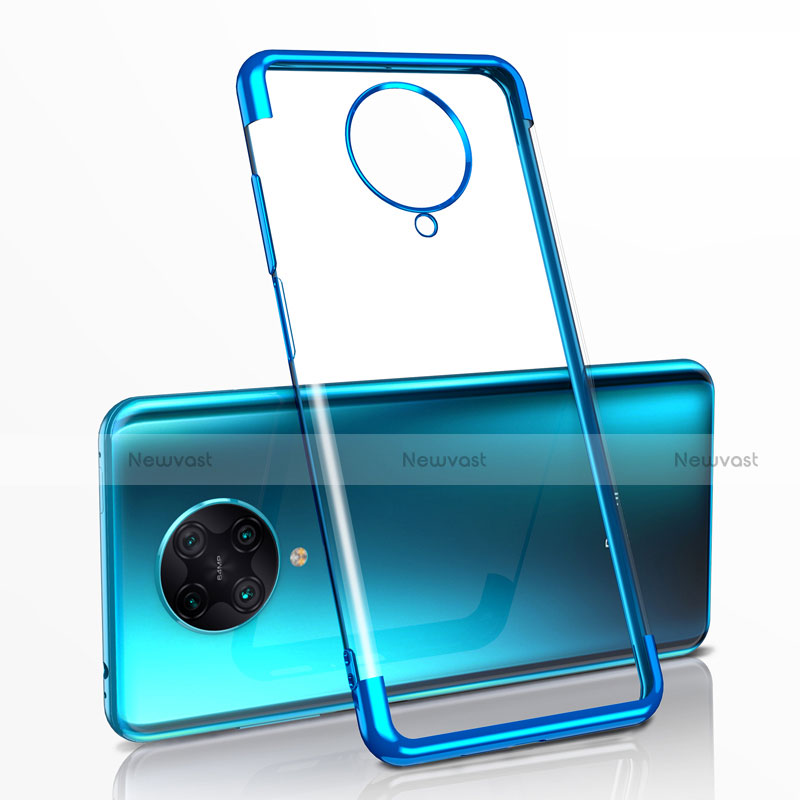 Ultra-thin Transparent TPU Soft Case Cover H03 for Xiaomi Poco F2 Pro Blue