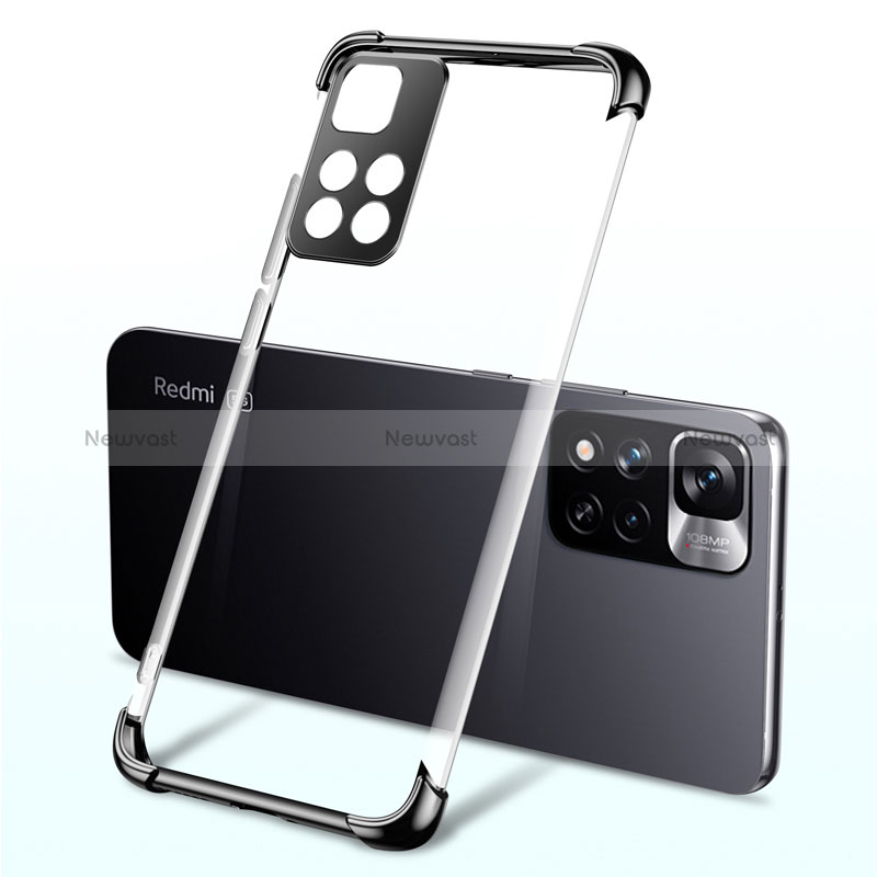 Ultra-thin Transparent TPU Soft Case Cover H03 for Xiaomi Poco X4 NFC Black