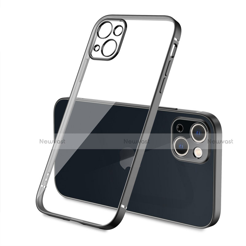 Ultra-thin Transparent TPU Soft Case Cover H04 for Apple iPhone 15 Black