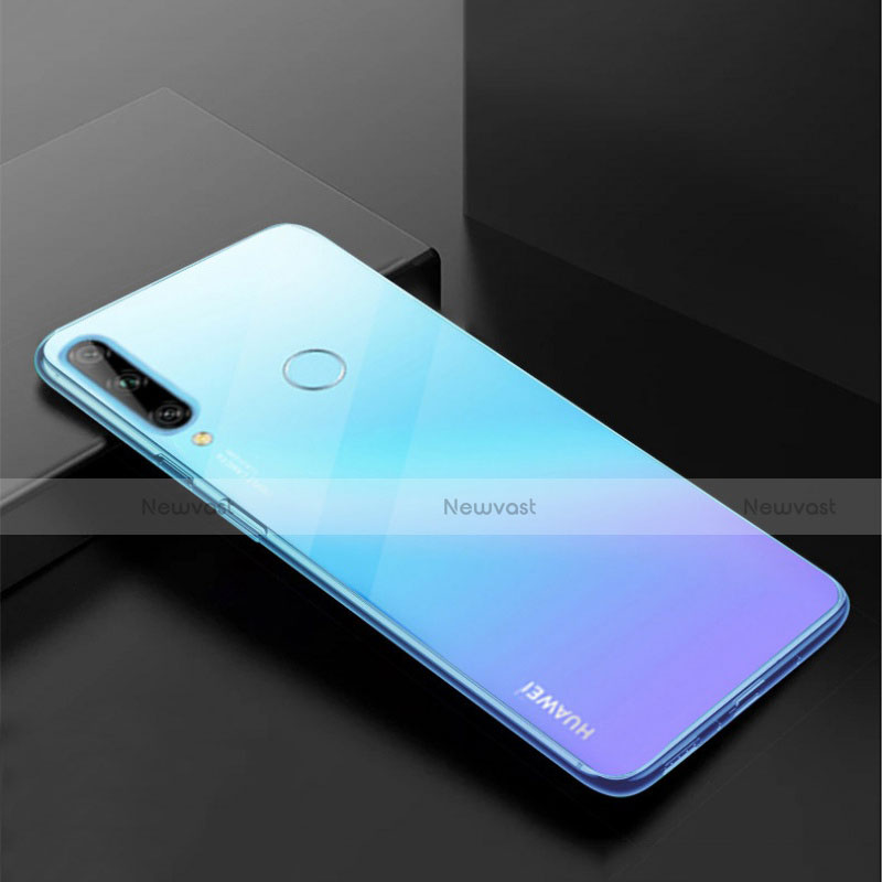 Ultra-thin Transparent TPU Soft Case Cover H04 for Huawei Enjoy 10 Plus Blue