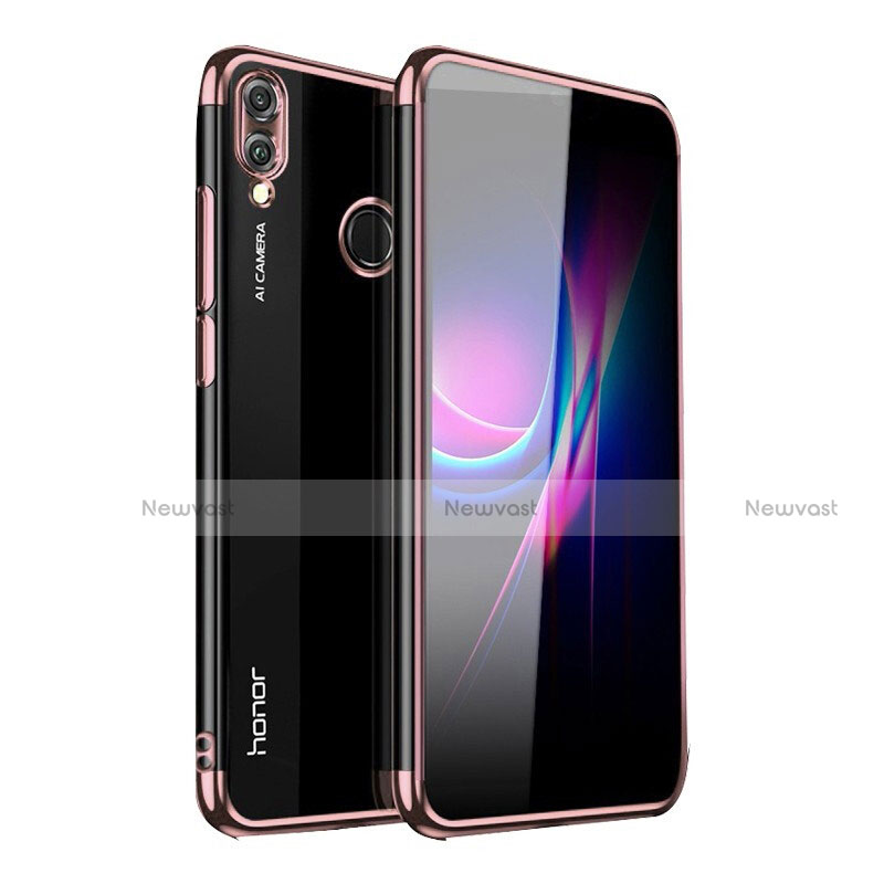 Ultra-thin Transparent TPU Soft Case Cover H04 for Huawei Honor 10 Lite Pink