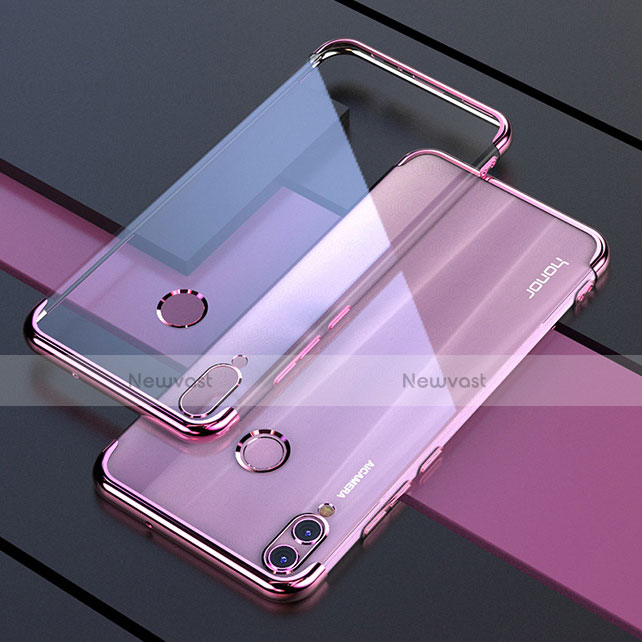 Ultra-thin Transparent TPU Soft Case Cover H04 for Huawei Honor 8X Pink