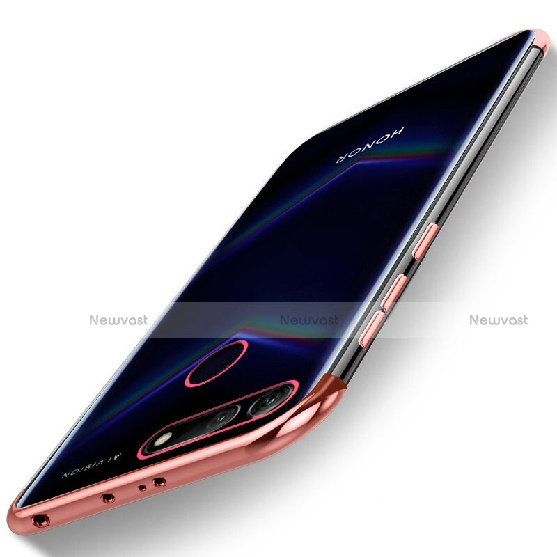 Ultra-thin Transparent TPU Soft Case Cover H04 for Huawei Honor View 20 Rose Gold