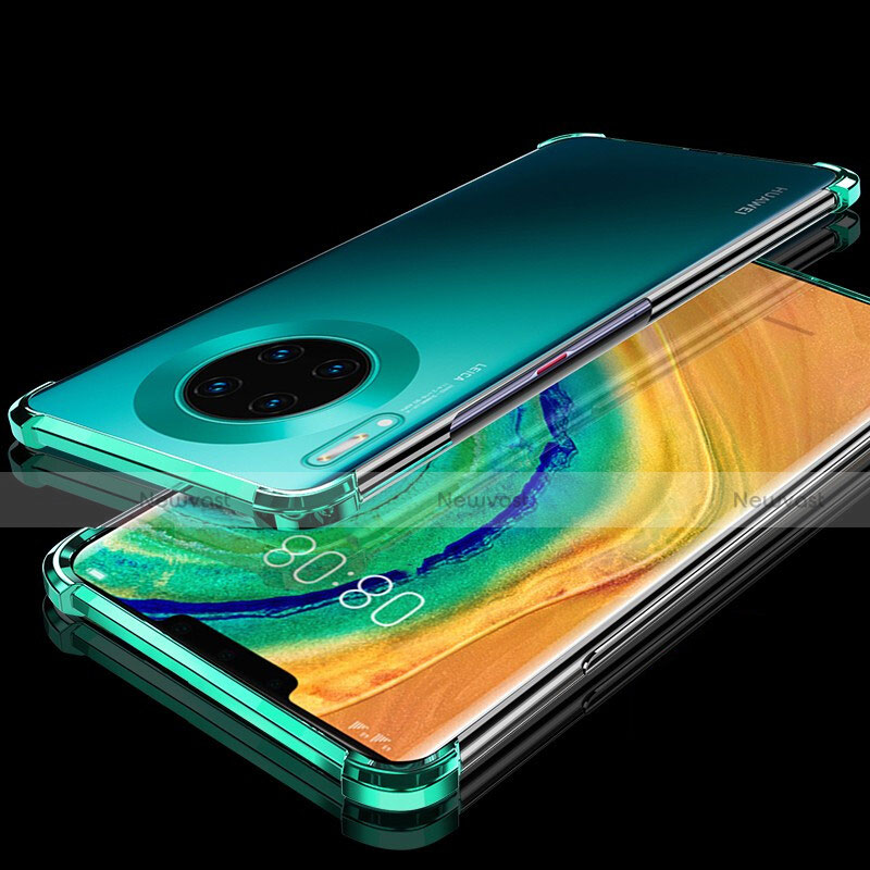 Ultra-thin Transparent TPU Soft Case Cover H04 for Huawei Mate 30 5G Green