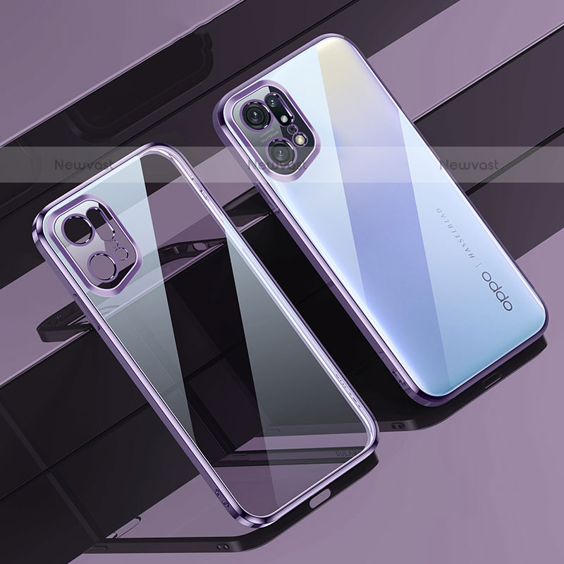 Ultra-thin Transparent TPU Soft Case Cover H04 for Oppo Find X5 Pro 5G