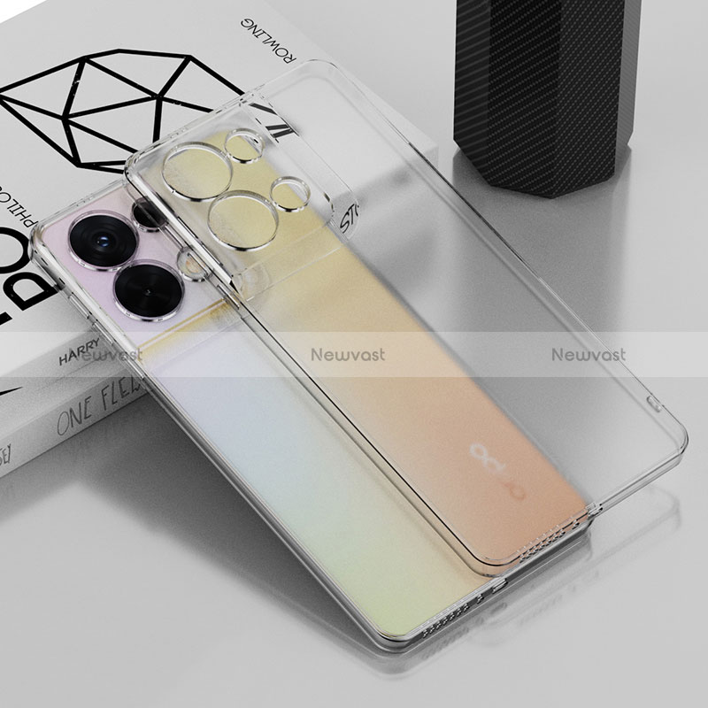 Ultra-thin Transparent TPU Soft Case Cover H04 for Oppo Reno8 5G