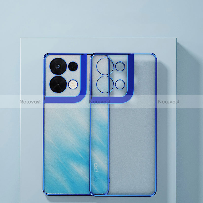 Ultra-thin Transparent TPU Soft Case Cover H04 for Oppo Reno9 Pro+ Plus 5G