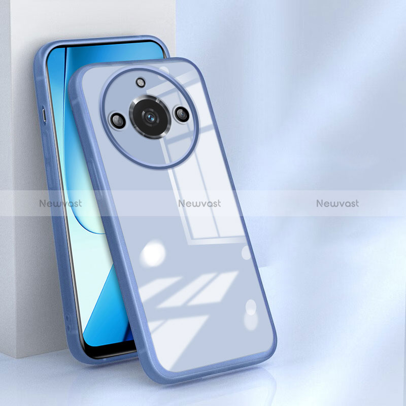 Ultra-thin Transparent TPU Soft Case Cover H04 for Realme 11 Pro 5G Blue