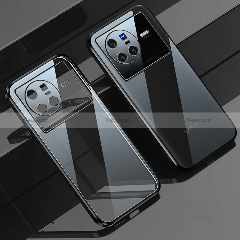 Ultra-thin Transparent TPU Soft Case Cover H04 for Vivo X80 5G Black