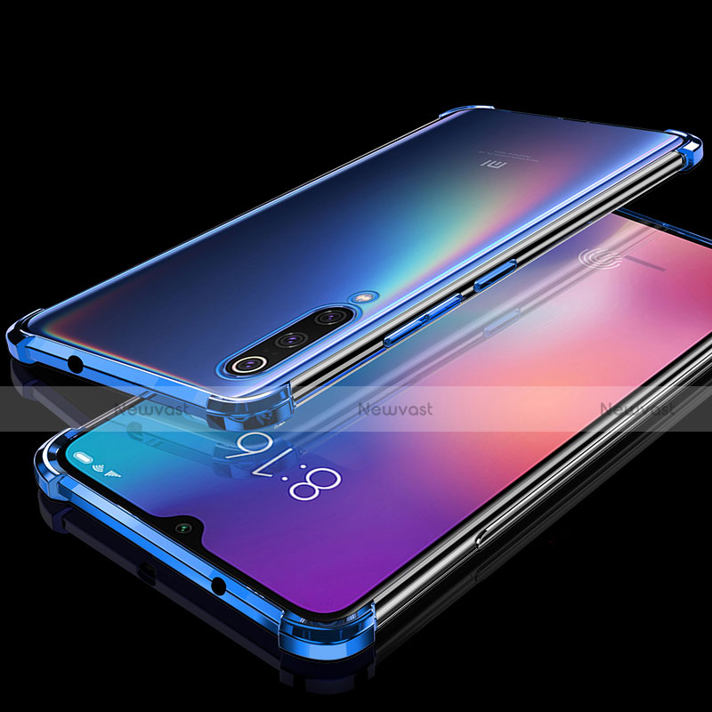 Ultra-thin Transparent TPU Soft Case Cover H04 for Xiaomi Mi 9 Lite Blue