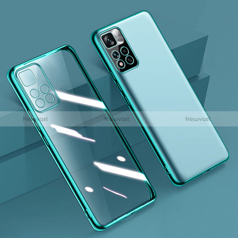 Ultra-thin Transparent TPU Soft Case Cover H04 for Xiaomi Poco X4 NFC Green