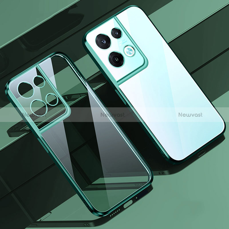 Ultra-thin Transparent TPU Soft Case Cover H04 for Xiaomi Redmi Note 13 5G Green