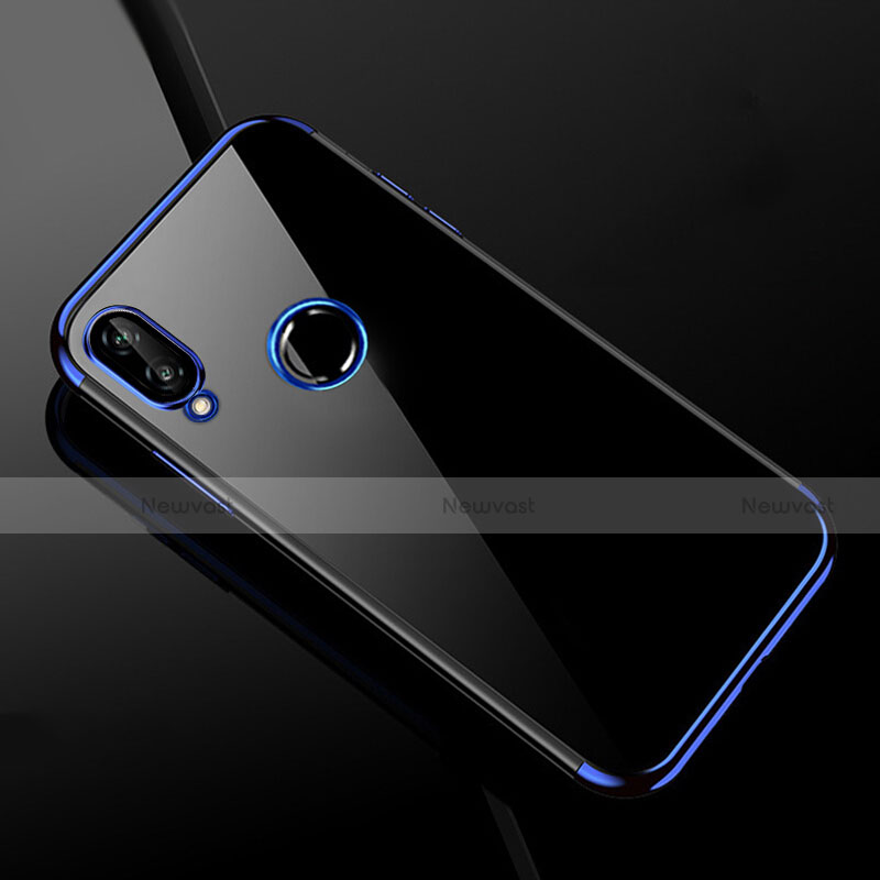 Ultra-thin Transparent TPU Soft Case Cover H04 for Xiaomi Redmi Note 7 Pro Blue