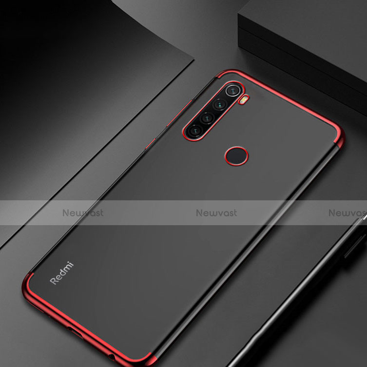 Ultra-thin Transparent TPU Soft Case Cover H04 for Xiaomi Redmi Note 8 Red