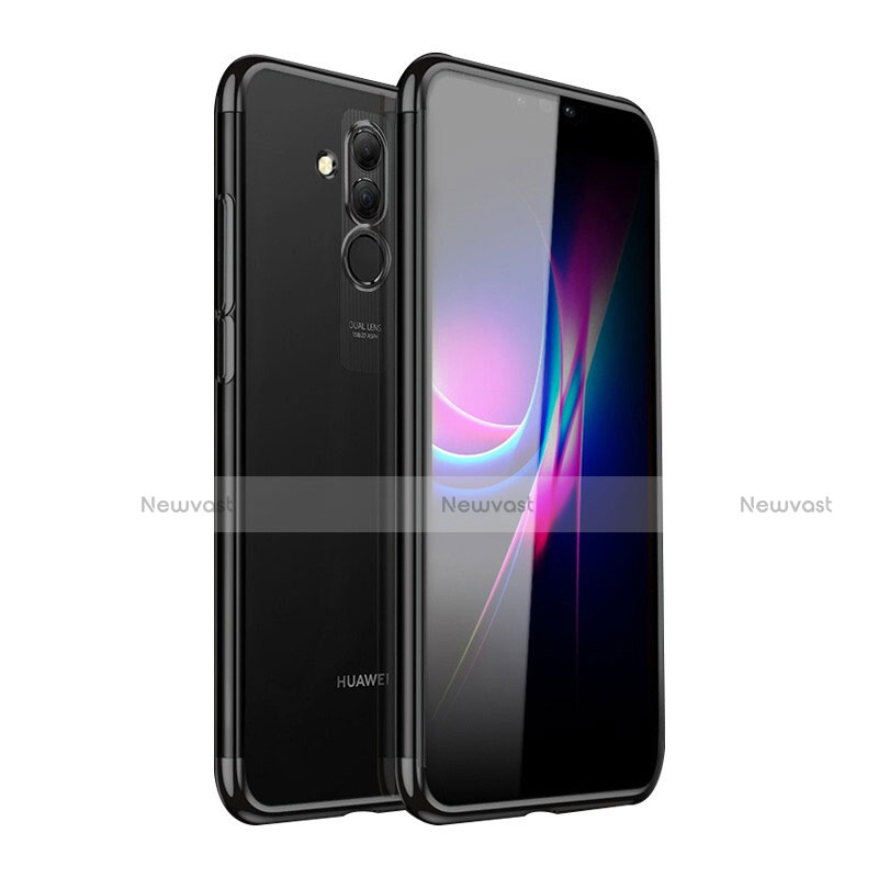 Ultra-thin Transparent TPU Soft Case Cover H05 for Huawei Mate 20 Lite Black