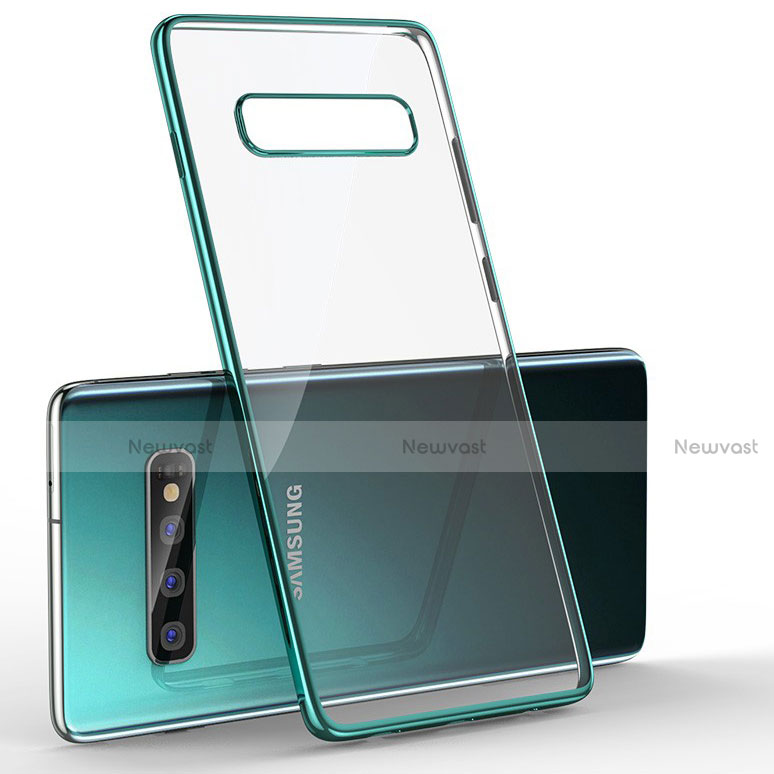 Ultra-thin Transparent TPU Soft Case Cover H05 for Samsung Galaxy S10 5G Green