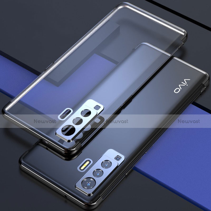 Ultra-thin Transparent TPU Soft Case Cover H05 for Vivo X50 5G Black