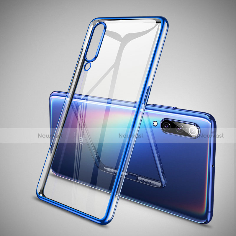 Ultra-thin Transparent TPU Soft Case Cover H05 for Xiaomi Mi 9 Lite Blue