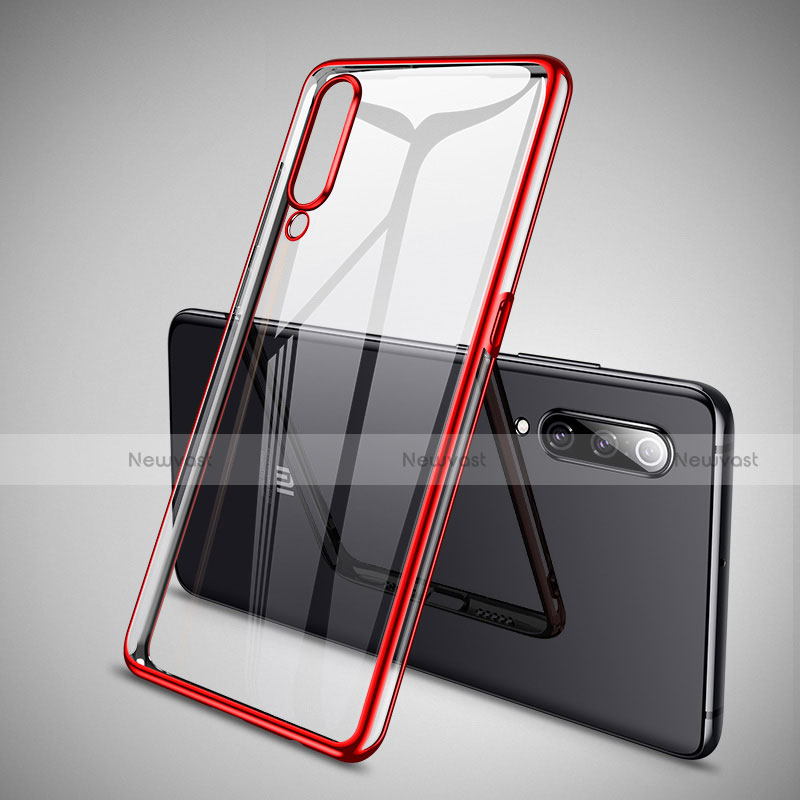 Ultra-thin Transparent TPU Soft Case Cover H05 for Xiaomi Mi 9 Lite Red