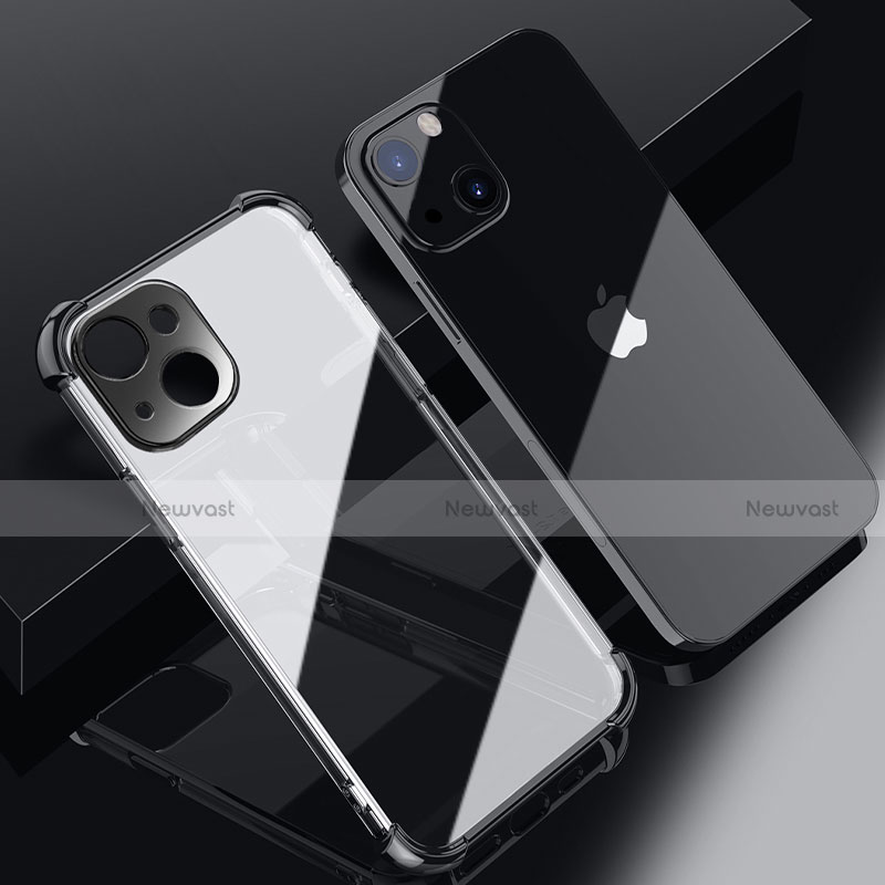 Ultra-thin Transparent TPU Soft Case Cover H06 for Apple iPhone 13 Mini Black