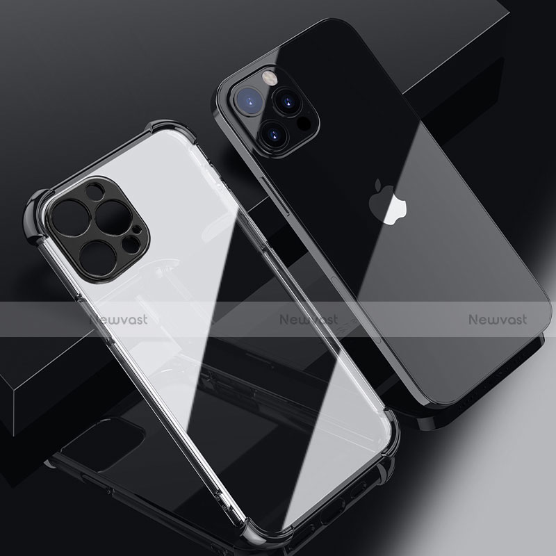 Ultra-thin Transparent TPU Soft Case Cover H06 for Apple iPhone 14 Pro Max Black