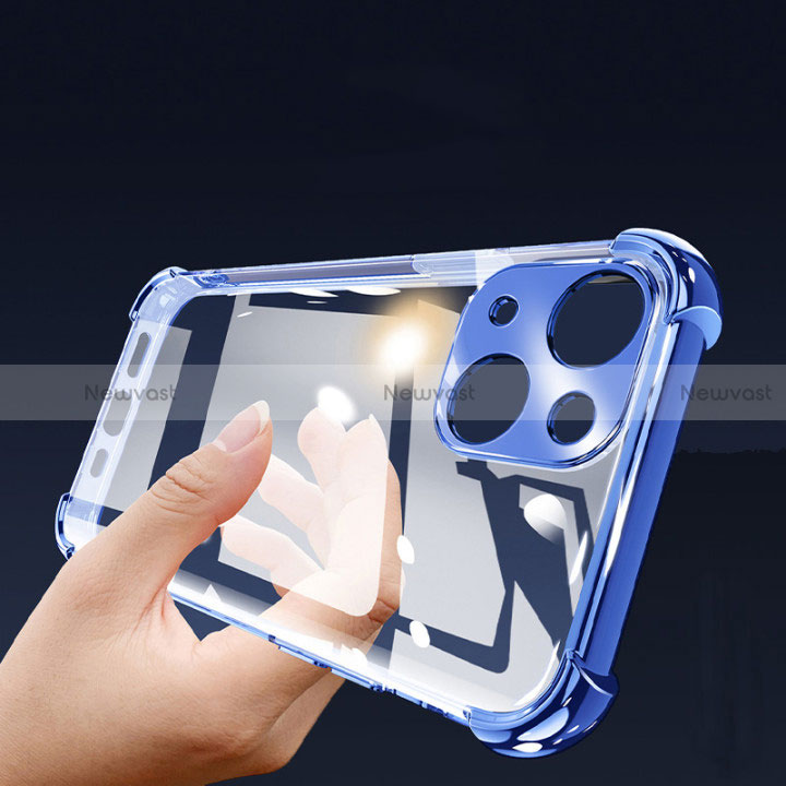 Ultra-thin Transparent TPU Soft Case Cover H06 for Apple iPhone 15