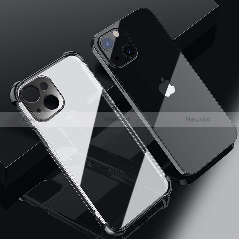 Ultra-thin Transparent TPU Soft Case Cover H06 for Apple iPhone 15 Black