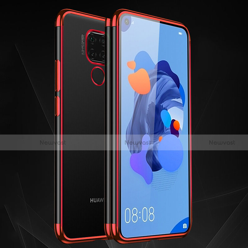 Ultra-thin Transparent TPU Soft Case Cover H06 for Huawei Nova 5z Red