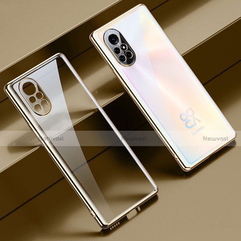 Ultra-thin Transparent TPU Soft Case Cover H06 for Huawei Nova 8 5G Gold